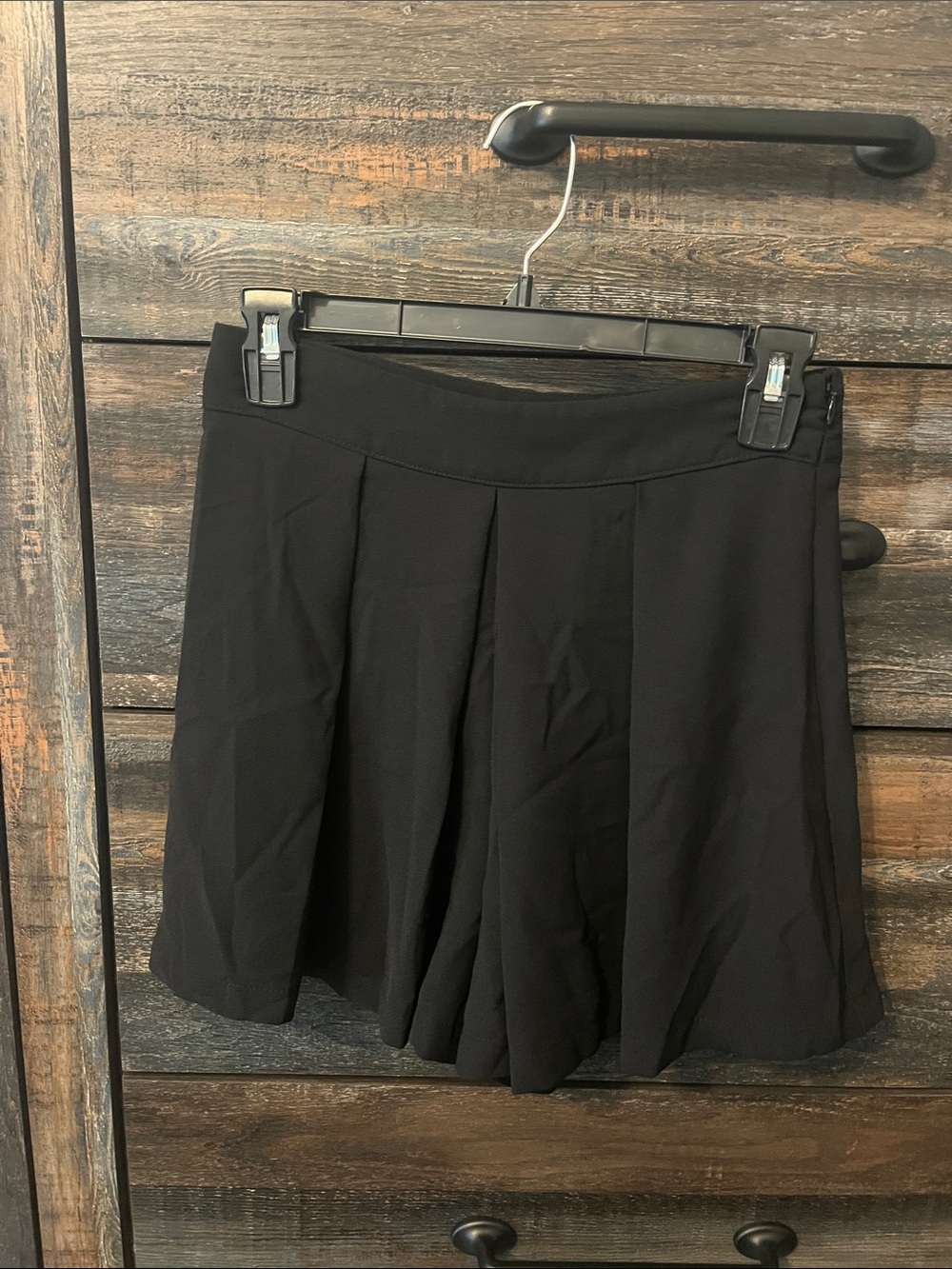 Black Pleated Skirt with Shorts- ZARA